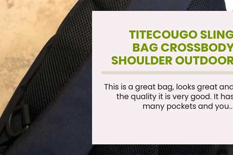 TITECOUGO Sling Bag Crossbody Shoulder Outdoor Travel Hiking Backpack for Women & Men -..