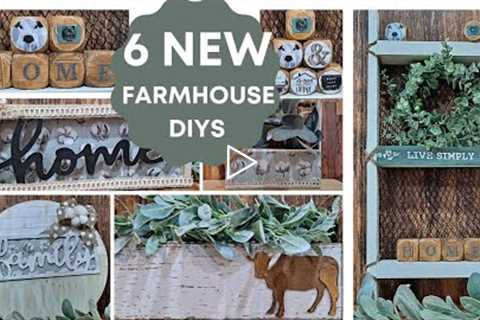 Six AWESOME,  NEW farmhouse DIYS. #farmhousediy