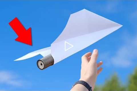 I made a Rocket Powered Paper Plane