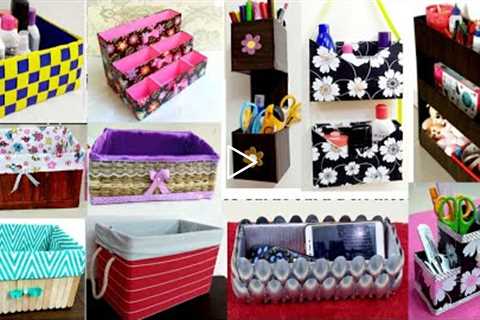 12 CARDBOARD BOXES IDEAS / 12 Cardboard Box Organizer Ideas/12 cardboard box craft ideas for storage