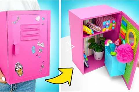 DIY Amazing Locker Organizer || Back To School Hacks