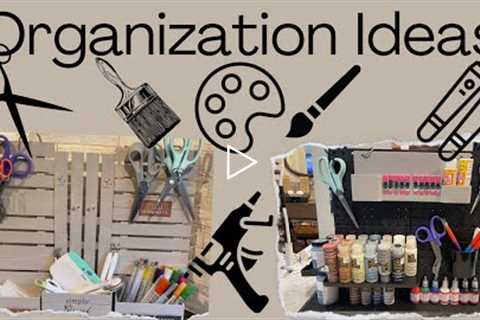 Organization Ideas | Craft Supply Storage | Peg Board Storage