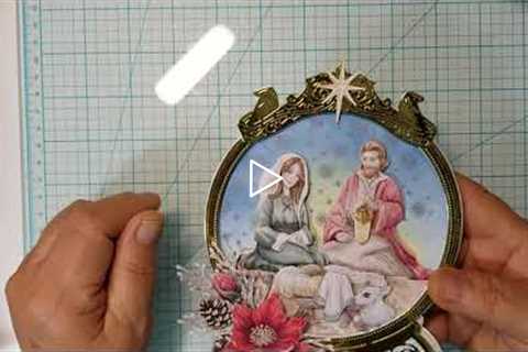 Nativity Snow globe card project share.👀