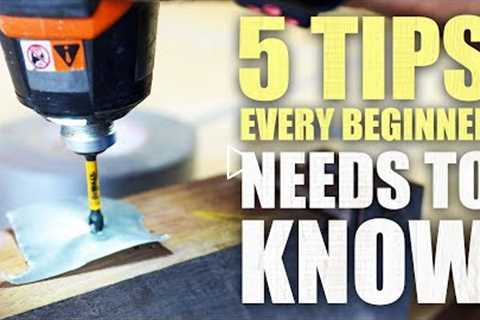 5 Woodworking Tips Every Beginner Needs To Know