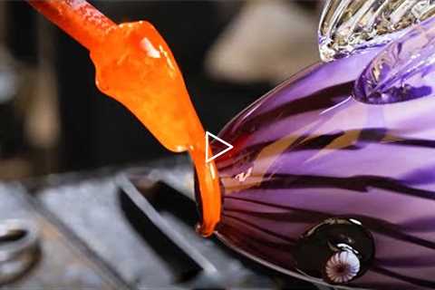 Glass Blowing ASMR || Real Sound of Pro Glass Craftsman || NO TALKING