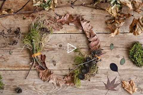 Wreath of recycled cardboard – DIY by Søstrene Grene