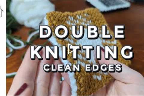 Double knitting clean edges