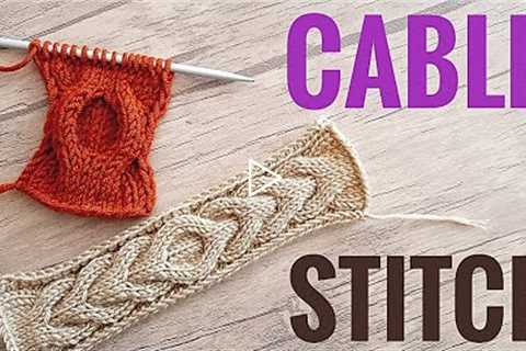 How to knit the horseshoe cable stitch | Easy knitting pattern for beginners