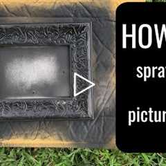 How To: Spray Paint A Picture Frame
