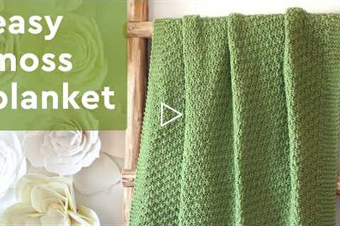 Moss Landing Blanket: Easy Knitting Pattern for Beginners