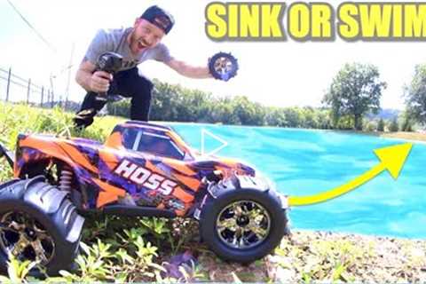 RC TRUCK DRIVE ON WATER! (WILL THIS WORK?)