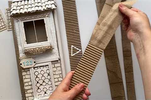 DIY Miniature cardboard house | Paper craft