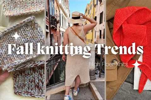 Fall Knitting Trends // What I'm seeing on social media // High Fiber Knits Podcast