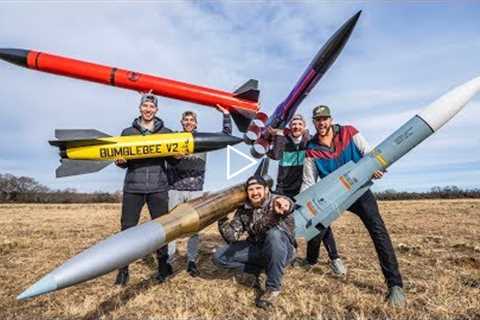 Model Rocket Battle 2 | Dude Perfect