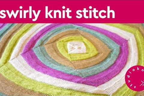 Swirly Square Stitch | Stranded Colorwork Knitting Pattern