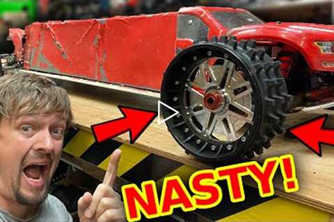 World's NASTIEST Tires on the Sausage RC Car @ 98mph