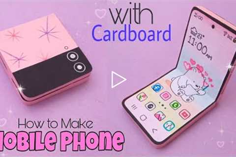 How to make Folding Mobile Phone with cardboard and paper/ DIY Paper Mobile Phone/ Paper Craft phone