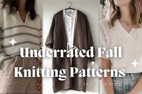 Underrated Knitting Patterns for the Transition to Fall / Knitting Podcast / Fall Knitting Trends