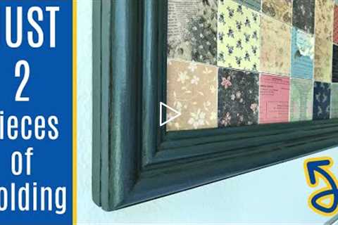 The SUPER EASY Way to Make a Wood Picture Frame - Using Trim Molding!