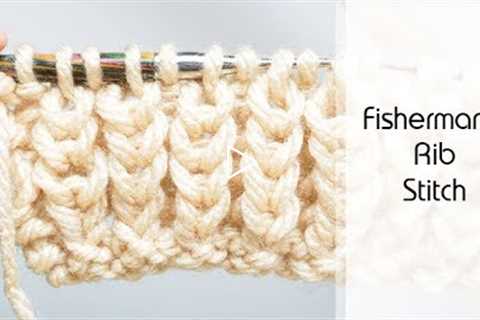 How to Knit: The Fisherman's Rib Stitch | Knitting Pattern & Tutorial for Chunky Ribbing