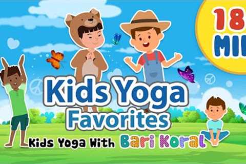 18+ min of Kids Yoga + Music faves by @Bari Koral: Kids Yoga, Music & Mindfulness- Fun Kids..