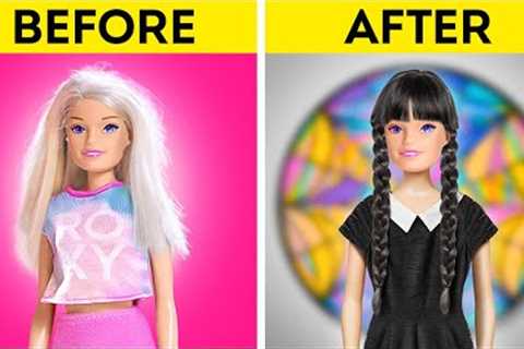 GORGEOUS DOLL TRANSFORMATION || Miniature Doll Hacks