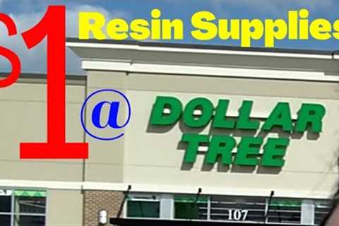 $1 Resin Craft & Mold Making Supplies & Tools @ Dollar Tree