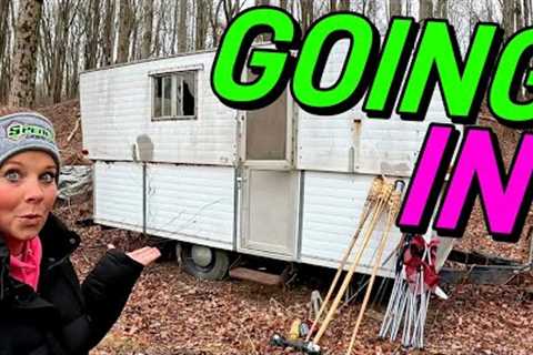 What''s Inside The Abandoned Camper On Our Homestead | Let''s Find Out!