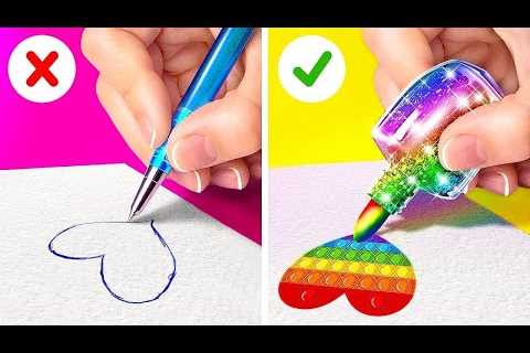 COOL PARENTING HACK || PRICELESS MAKEUP TRICKS! Funny School DIY Ideas By 123 GO! Genius