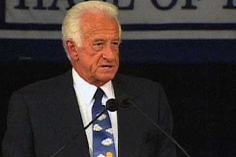 Bob Uecker is inducted into the Baseball Hall of Fame