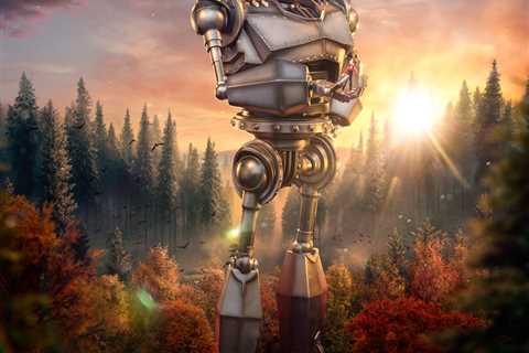 The Iron Giant and his Young friend in a new statue by Iron Studios!