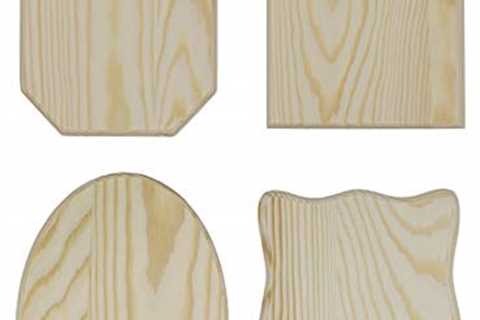 Creative Hobbies Unfinished Wood Plaques, 6.5 Inch x 4.5 Inch, 4 Assorted Shapes