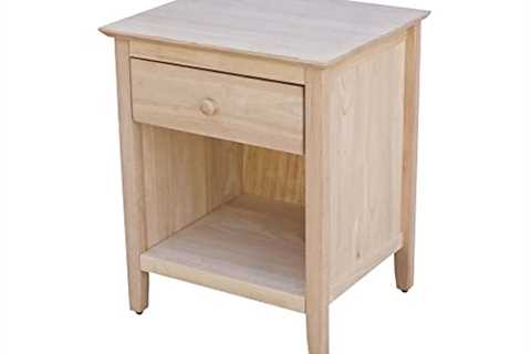 International Concepts Solid Wood Unfinished Nightstand