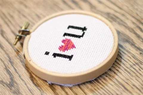 I Heart You Cross Stitch Pattern