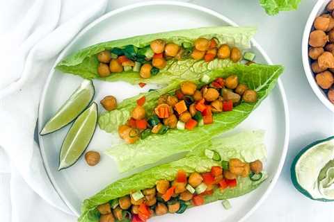 Easy Thai Chickpea Lettuce Wraps