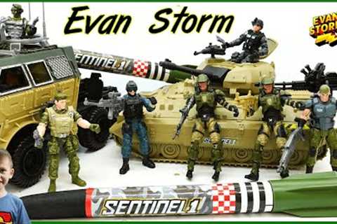 Army Action Figures Mystery Surprise Box Battle Tank, Hover Craft and Rocket launcher