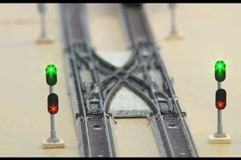 TS5 dual-track model railroad signal control circuit