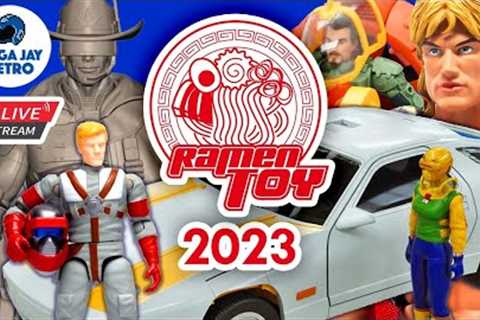 Ramen Toy 2023 Lineup Action Figures TMNT Stands, MOTU He-Man Swap Head, MASK - Mega Jay Retro