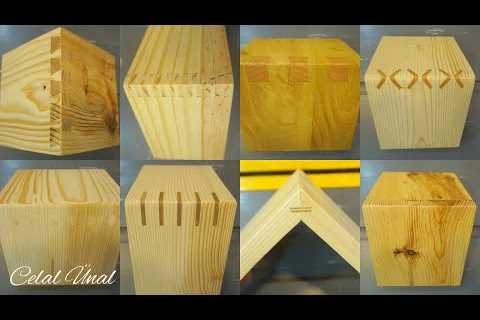 Simple wood corner joints / Woodworking joints / Ahşap birleştirme teknikleri