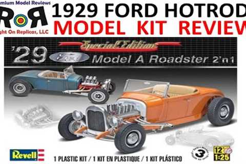 1929 Model A Roadster (I) 1:25 Scale Revell 4322 -Model Kit Build & Review