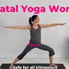 Prenatal Yoga Workout (Pregnancy Yoga) - safe for all trimesters