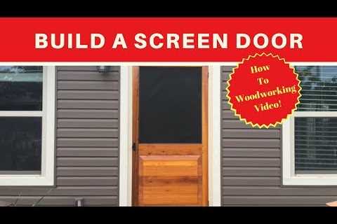 Build a Simple Screen Door – DIY – Wood working