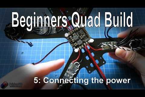 (5/9) Quadcopter Building for Beginners – Connecting the main power systems