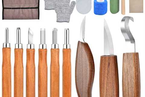 Wood Carving Tools, Akamino Wooden Carving Tool Kit for Beginners, 12 in 1 Whittling Knife Hook..