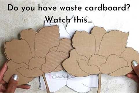 Cardboard wall decor series/ Modern abstract wall decor/ Cardboard craft/ CreativeCat/Art and craft