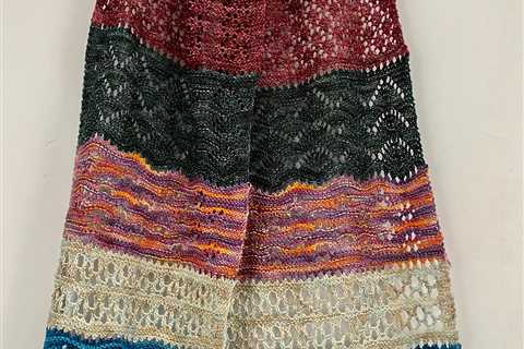 Knit A My Shetland Home Scarf, Designed By Elizabeth Williamson To Mimic The Scottish Archipelago