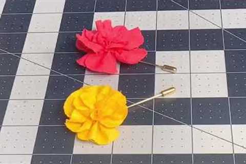 Updated Flower Lapel Pin Tutorial with Amber Sewz