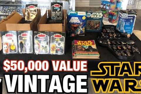 TOY HUNTING RARE VINTAGE KENNER STAR WARS Action Figures! $50,000 COMPLETE Collection! 98 Figs!