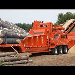 Dangerous Fastest Wood Chipper Machines Technology, Incredible Tree Shredder Working and Woodworking