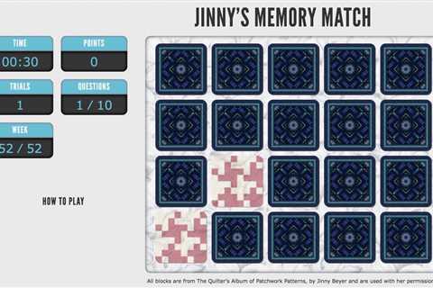 Jinny's Memory Match: 02/22/23